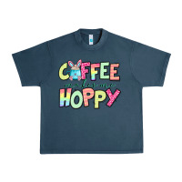 Midnight Navy coffee makes me hoppy easter Urban Heavy Tee - Jasminsmagicworld