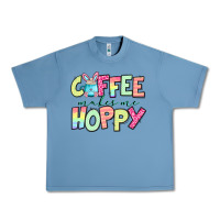 Pebble Blue coffee makes me hoppy easter Urban Heavy Tee - Jasminsmagicworld