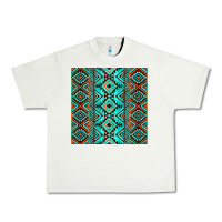 Pistachio Aztec Turquoise Pattern Urban Heavy Tee - CowCowDesign