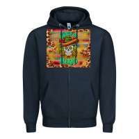Navy cinco de mayo sombrero skull Zipper Hoodie - BarkalooDesign