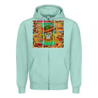 Seafoam cinco de mayo sombrero skull Zipper Hoodie - BarkalooDesign