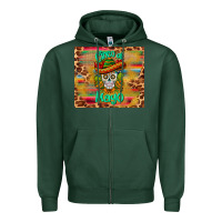 Sports Green cinco de mayo sombrero skull Zipper Hoodie - BarkalooDesign