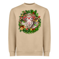 Mushroom Christmas merino Heavyweight Sweatshirt - BarkalooDesign