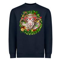 Navy Christmas merino Heavyweight Sweatshirt - BarkalooDesign