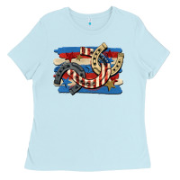 4th Of July Horseshoe Ladies Tee | Teevron