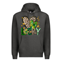 Charcoal Heather Lucky Saint Patricks Day Premium Hoodie - CowhideDigitalArt