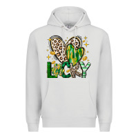 Dove Grey Lucky Saint Patricks Day Premium Hoodie - CowhideDigitalArt