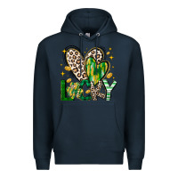Navy Lucky Saint Patricks Day Premium Hoodie - CowhideDigitalArt