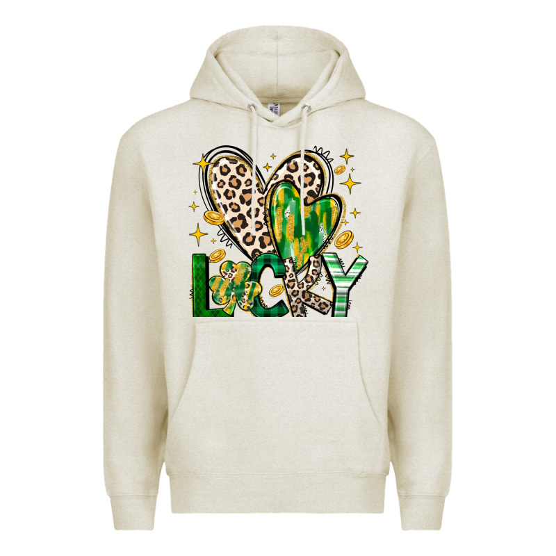 Lucky Saint Patricks Day Premium Hoodie by CowhideDigitalArt | Teevron