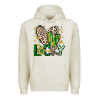 Oatmeal Heather Lucky Saint Patricks Day Premium Hoodie - CowhideDigitalArt
