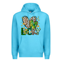 Ocean Blue Lucky Saint Patricks Day Premium Hoodie - CowhideDigitalArt