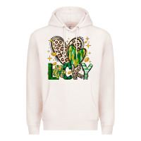 Pale Pink Lucky Saint Patricks Day Premium Hoodie - CowhideDigitalArt