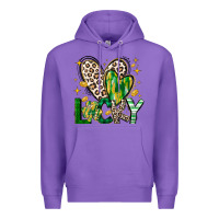 Purple Lucky Saint Patricks Day Premium Hoodie - CowhideDigitalArt