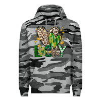 Slate Camo Lucky Saint Patricks Day Premium Hoodie - CowhideDigitalArt