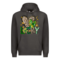 Smoke Lucky Saint Patricks Day Premium Hoodie - CowhideDigitalArt