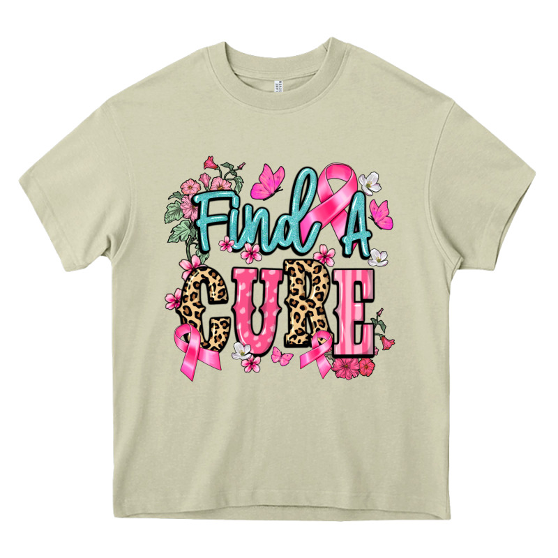 Find A Cure Heavy Core Tee by NancyCooperArtShop | Teevron