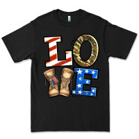 Black 4th of July Army Love Premium Tee - Jasminsmagicworld