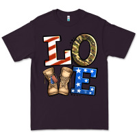 Plum 4th of July Army Love Premium Tee - Jasminsmagicworld