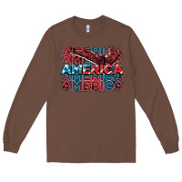 Chestnut America america america america 4th of july Long Sleeve Tee - FaDigitalArtStudio