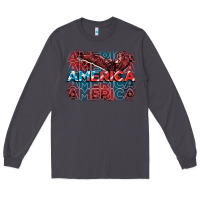 Smoke America america america america 4th of july Long Sleeve Tee - FaDigitalArtStudio