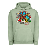 Pigment Oil Green Christmas sunflower gemstone nurse Urban Hoodie - JahusDesignShop