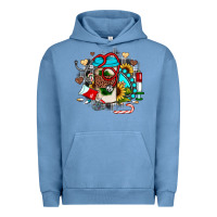 Pigment Pebble Blue Christmas sunflower gemstone nurse Urban Hoodie - JahusDesignShop