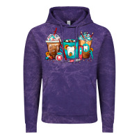 Cloud Purple Dentist Coffee Cups Vintage Hoodie - FaDigitalArtStudio
