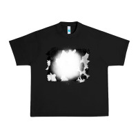 Black Cowhide Bleached Urban Heavy Tee - CowCowDesign