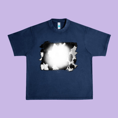 Cowhide Bleached Urban Heavy Tee Designed By Cowcowdesign