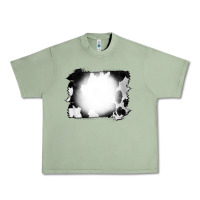 Oil Green Cowhide Bleached Urban Heavy Tee - CowCowDesign