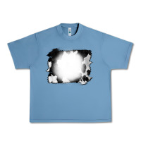 Pebble Blue Cowhide Bleached Urban Heavy Tee - CowCowDesign