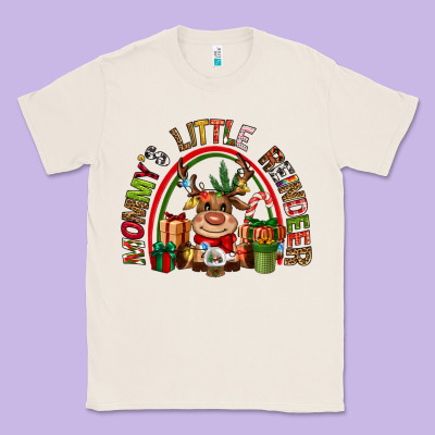 Mommys Little Reindeer Christmas Classic Tee Designed By Cowgirlartshop