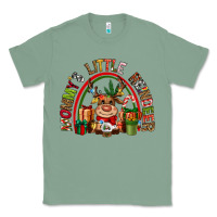 Sage mommys little reindeer christmas Classic Tee - CowGirlArtShop