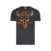 Vintage Black best buckin' dad ever deer Vintage Tee - Jasminsmagicworld