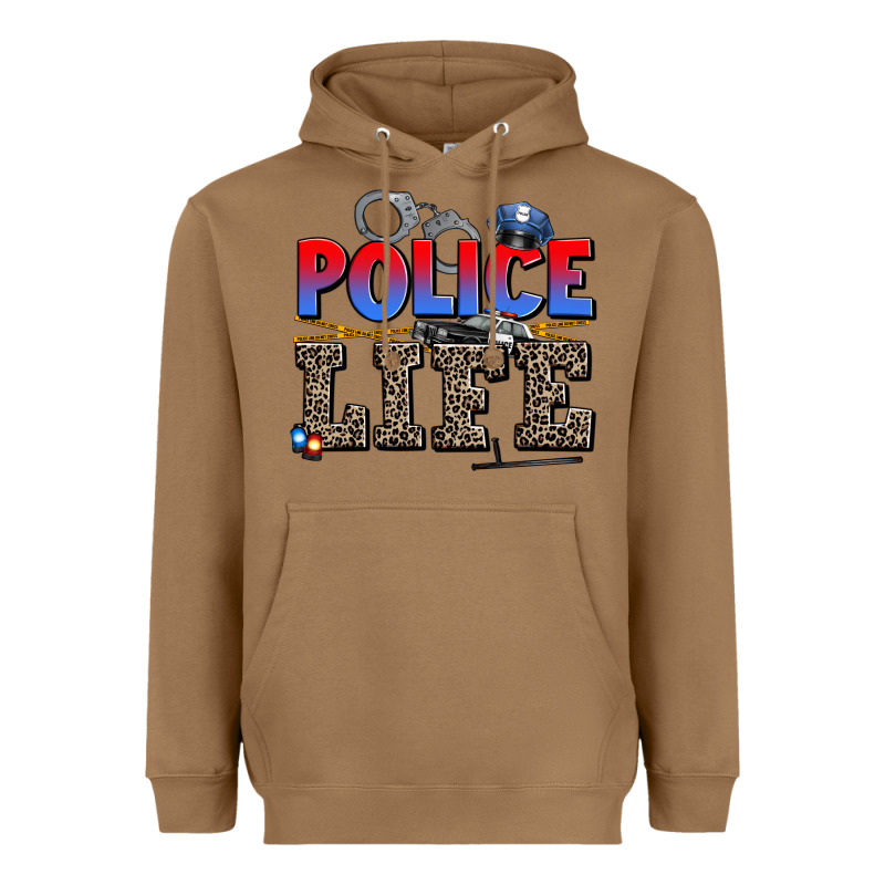 Police Life Heavyweight Hoodie by AdoDesignShop | Teevron