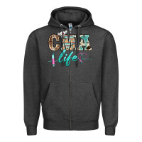 Charcoal Heather western nurse cma life Zipper Hoodie - BarkalooDesign