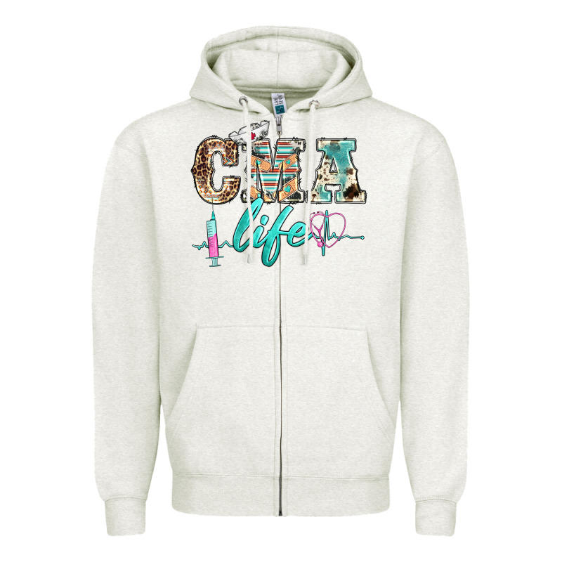 Western Nurse Cma Life Zipper Hoodie by BarkalooDesign | Teevron