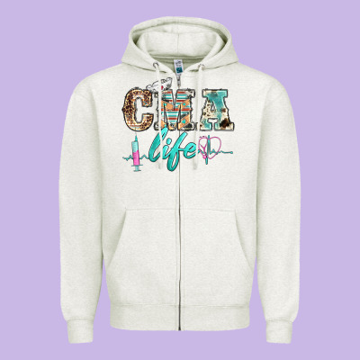 Western Nurse Cma Life Zipper Hoodie Designed By Barkaloodesign