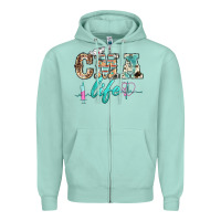 Seafoam western nurse cma life Zipper Hoodie - BarkalooDesign