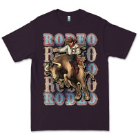 Plum Rodeo Cowboy bull western Premium Tee - HowdyJamesFarm
