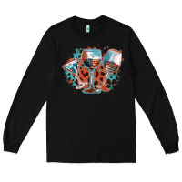 Black American wines Long Sleeve Tee - FaDigitalArtStudio