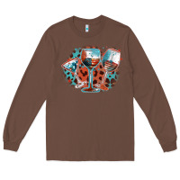 Chestnut American wines Long Sleeve Tee - FaDigitalArtStudio