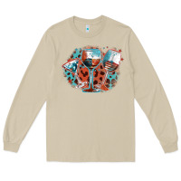 Mushroom American wines Long Sleeve Tee - FaDigitalArtStudio