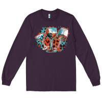 Plum American wines Long Sleeve Tee - FaDigitalArtStudio
