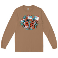 Toasted Coconut American wines Long Sleeve Tee - FaDigitalArtStudio