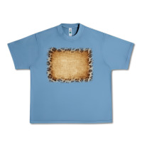 Pebble Blue Buralp and Leopard Urban Heavy Tee - CowCowDesign