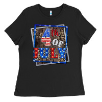 Black 4th of july Ladies Tee - CowGirlArtShop