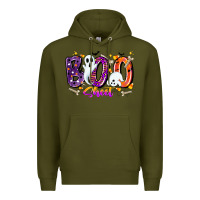Army Green boo sheet Premium Hoodie - CowhideDigitalArt