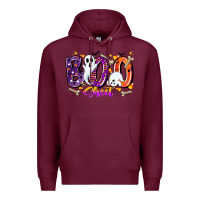 Burgundy boo sheet Premium Hoodie - CowhideDigitalArt