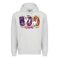 Dove Grey boo sheet Premium Hoodie - CowhideDigitalArt